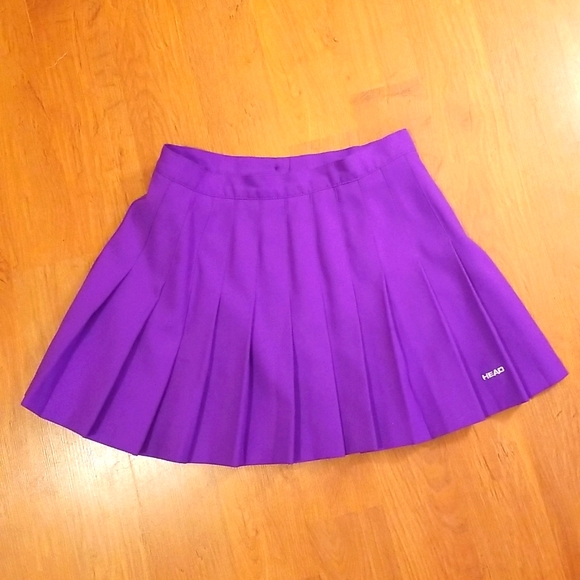 Classic Royal Purple Head Tennis Skirt - Picture 3 of 7